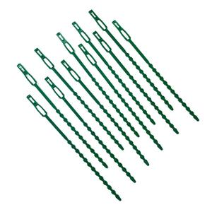 Attache de câble réglable en plastique pour plantes Attaches torsadées en plastique vert pour fournitures de jardin Cordes de reliure fixes pour vignes grimpantes - Product Image 1