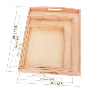 Ausili Didattici Montessori, Vassoi Montessori, Vassoi per l'Ordinamento e la Lavorazione dei Materiali nell'Area della Vita Quotidiana delle Scuole dell'Infanzia - Product Image 1