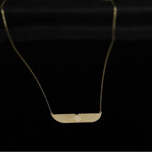 Collana con sole alato antico 316l acciaio inossidabile Pvd oro placcato 18k gioiello spirituale simbolo della collana di luce - Product Image 4
