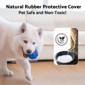 Nuovi Arrivi: Palla Giocattolo Blu in Gomma per Cani, Lussuosa e Interattiva per Interni - Product Image 5