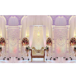 Classy Wedding Reception Fiber Back Frames Stunning Wedding New Designer <b>Pillars</b> With Frames Glamorous Wedding Event Fiber Frame - Product Image 1