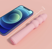 Dildo en verre cristal à double extrémité, baguette en silicone, masseur spiralé pour le point G, plug anal, jouet sexuel pour femmes