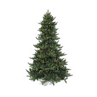 Sapin de Noël artificiel entièrement pré-éclairé avec décorations d'animaux de la forêt : renard, écureuil, lapin