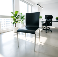 Chaise en contreplaqué de qualité supérieure OKBUY avec courbes ergonomiques, chaise empilable de qualité commerciale pour hôtel, conférence et formation