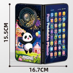 Giocattolo Telefono Pieghevole in Plastica AJB, Telefono Realistico con Tasti Dipinti, 2 in 1 per <span class=keywords><strong>Educazione</strong></span> Precoce e Intelligenza - Product Image 6