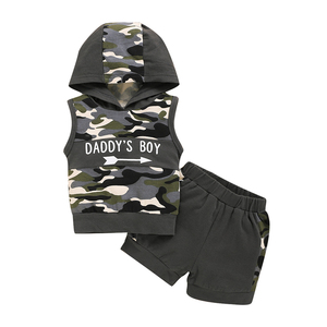 Benutzer definierte Tarnung Kleidung Kinder Baby Boy Kleidung Sets Jungen Kleidung Sets Neugeborene Baby Boy Shorts Set - Product Image 1