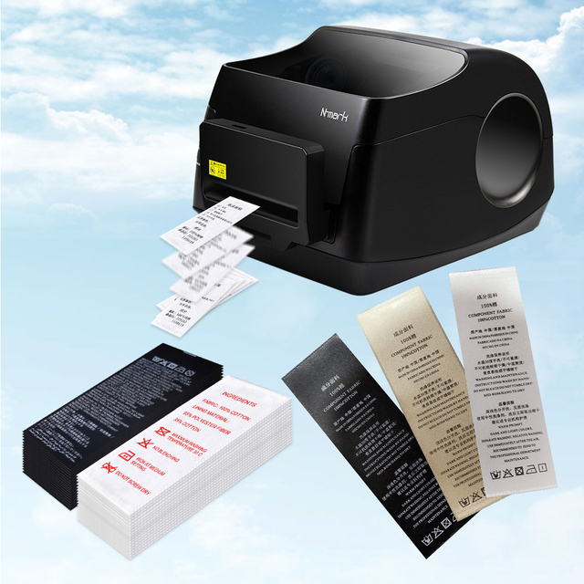 N-mark Popular Wholesale China Fabric Label Printer Customized Center Industrial Label Printer Woven Logo Printer with Cutter