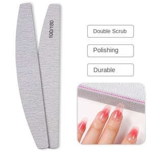 <span class=keywords><strong>Lime</strong></span> à ongles professionnelle double face en éponge, grain 100/180, pour ongles naturels, bâton de polissage pour manucure à domicile - Product Image 2