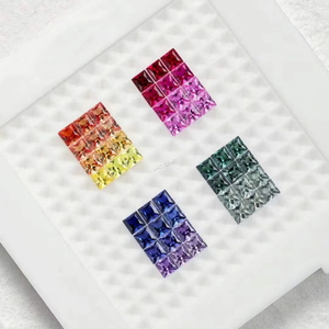 Đa Màu sắc đá quý tổng hợp <span class=keywords><strong>Corundum</strong></span> cho quần Vợt vòng đeo tay làm SQ công chúa 2mm 3mm đá cho Bông tai hạt Bán buôn rất nhiều - Product Image 1