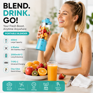 Licuadora Portátil Ligera para Exteriores, Vaso Mezclador de Frutas con Alimentación USB, Mini Licuadora para Smoothies, para Jugos de Frutas Frescos Caseros Diarios - Product Image 4