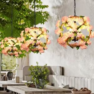 Luminaire suspendu LED en bois de style <span class=keywords><strong>industriel</strong></span> rétro, dimmable, à faisceau 360°, pour hôtel, bar, comptoir, restaurant - Product Image 4