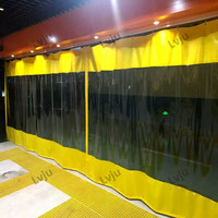 Rideau de séparation d'entrepôt sur mesure en vinyle transparent / bâches transparentes, rideaux latéraux industriels, bâche en PVC polyester enduit de PVC