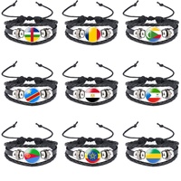 Bracelet personnalisé en fil ciré tressé avec motif, cordon ajustable, souvenir héritage, bijou pour fan, cadeau