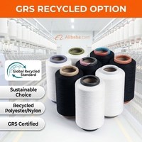 Fil de nylon simple recouvert de spandex, anti-boulochage, filé à cœur, teint OE, 20/70 30/70 40/70, pour tissage/tricotage de chaussettes
