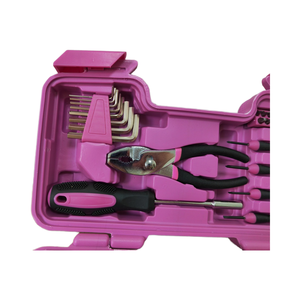 Juego de Herramientas de Ferretería Multifunción de 39 Piezas con Alicates de Articulación Deslizante, Estuche Rosa/Personalizado, para Mecánica <span class=keywords><strong>General</strong></span> del Hogar, OEM Personalizado - Product Image 4