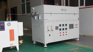 Horno tubular eléctrico 1700C, horno de tubo de vacío de calor de doble zona de cuarzo de alta temperatura para laboratorios, hornos industriales - Product Image 2