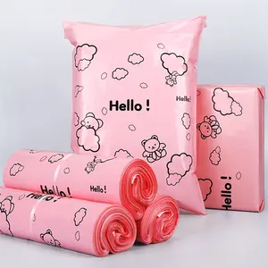 Bolsa de embalaje con estampados personalizados para mensajería exprés, sobres de polietileno, bolsas de polietileno impresas para ropa