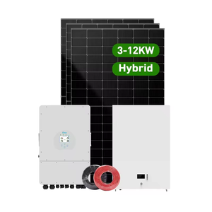 Sistema de Energía Solar Híbrido de 3KW, 5KW, 8KW, 10KW, 12KW, Paneles Deye, Almacenamiento de Batería, Aplicación para Balcón, Controlador MPPT, Sistema Híbrido - Product Image 1
