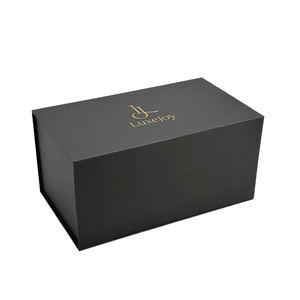 Boîte cadeau magnétique en carton noir de luxe sur mesure avec <span class=keywords><strong>insert</strong></span> en mousse, prix d'usine - Product Image 3