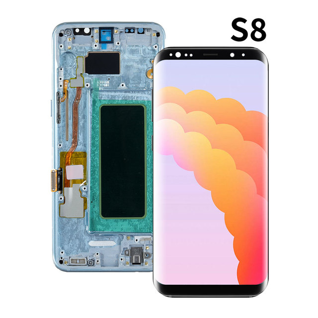 New Arrival for Samsung S8 Full Assembly with Frame OLED LCD Screen Premium Mobile Phone Parts