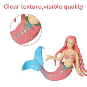 Набор для творчества «Русалка»: <span class=keywords><strong>2</strong></span> фигурки русалок, аксессуары для моря, 12 акриловых красок и блестки, с фартуком для раскрашивания - Product Image 3