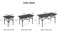 Table pliante portable en métal léger pour camping et pique-nique avec sac de transport pour barbecue extérieur – Vente en gros