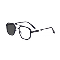 Nouvelle Collection – Lunettes de Soleil Photochromiques UV400 Carrées Style Européen-Américain pour Hommes, Monture Complète en Alliage