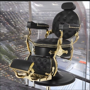 Cadeira de barbeiro profissional ajustável com preço barato, cadeira preta para homens e barbeiro - Product Image 6