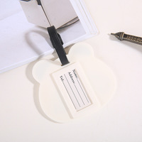 Étiquette de bagage créative en forme de panda pour carte d'embarquement de voyage