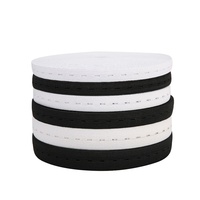 Bande élastique en maille polyester rayée à œillets, 1,5-3 cm, réglable, pour vêtements, en rouleau, en stock, source usine