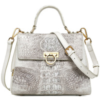 WESTAL femmes marques célèbres 100% Crocodile en cuir véritable sac à main de luxe en cuir sac à main pour femmes