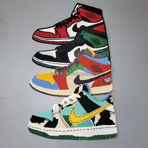 Tıknaz sneaker halı kilim popüler spor tasarım ayakkabı şekilli kat mat özel ayakkabı kişiselleştirilmiş kilim