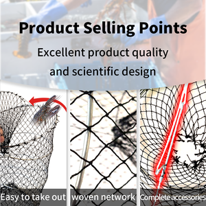 קריסת מלכודת מונofilament מלכודת רשת עם חומר פ לחסילונים ודייג לובסטר - Product Image 3