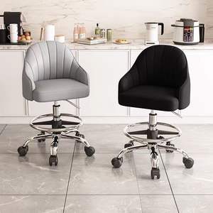 Silla con Altura Ajustable, Respaldo, Barra de Apoyo, Elevación, Mostrador, Caja Registradora, Silla Dental Especializada, Asiento Giratorio Multifuncional - Product Image 3