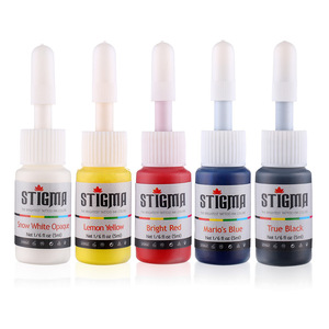 Encre de tatouage multicolore 5 ml, pigment pour l'art corporel, peinture de beauté pour maquillage semi-permanent des sourcils, fournitures de maquillage permanent - Product Image 3