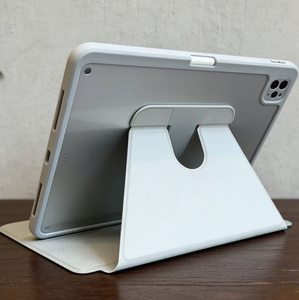 Funda para tableta iPad <span class=keywords><strong>Samsung</strong></span>, diseño personalizado, <span class=keywords><strong>mejor</strong></span> <span class=keywords><strong>precio</strong></span>, funda protectora giratoria de PU, carga para lápiz, gris, 11 pulgadas - Product Image 4
