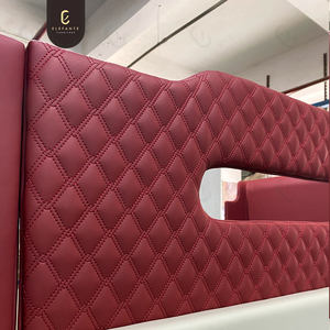 Высококачественная роскошная дизайнерская Современная белая однотонная деревянная кожаная детская двуспальная двухъярусная кровать для виллы мебель для спальни - Product Image 5