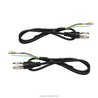 Kabel Harness Antena Radio FM 2Pin Khusus Otomotif, Berperingkat IP66, Inti Tembaga PVC 12V untuk Pemutar Audio Mobil