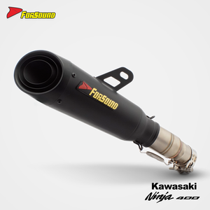 Pot d'échappement rectangulaire en fibre de carbone véritable noir intégral pour Kawasaki <span class=keywords><strong>Ninja</strong></span> <span class=keywords><strong>400</strong></span> <span class=keywords><strong>Z400</strong></span>, prix de gros usine Forsound - Product Image 5