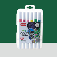 Vente en gros de stylos à peinture acrylique de stylos à encre de base acrylique multicolores pour la peinture rupestre, verre