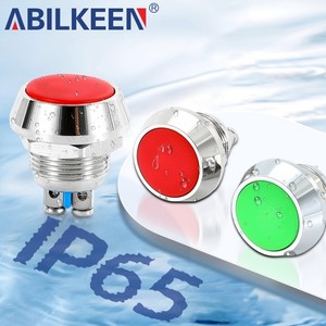 Interrupteur à bouton-poussoir momentané 12mm à tête sphérique colorée Mini interrupteur à bouton-poussoir <span class=keywords><strong>de</strong></span> sonnette IP65 pour Machines <span class=keywords><strong>de</strong></span> jeu - Product Image 3