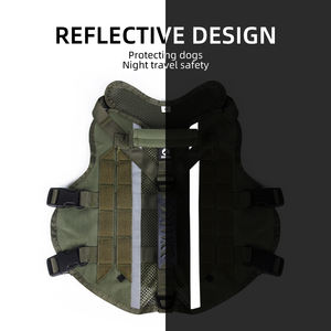 Arnés Resistente para Perros con Asa Ajustable, Reflectante, para Pastor Alemán, Chaleco para Perros Grandes, Entrenamiento, Fácil Control - Product Image 4