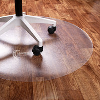 Tapis de chaise de bureau rond transparent - Protection de sol en plastique antidérapante pour sols durs - Tapis de bureau au prix d'usine