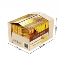 Boîte en carton personnalisée et recyclable pour l'emballage des fruits et légumes, avec poignée, pour bananes
