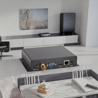 Décodeur IPTV H.265, décodeur vidéo satellite, convertisseur audio VGA LAN, boîtier métallique
