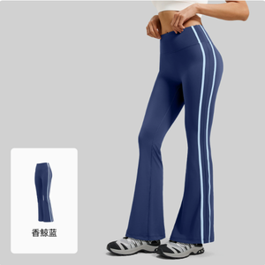 Shorts-jupe de yoga 2-en-1 sans couture taille haute pour femme, gris uni, effet push-up, extensible dans les quatre sens, en polyester, longueur complète, évasé - Product Image 2