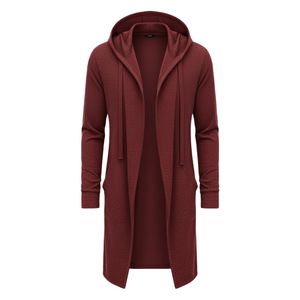 Custom Bulk Long Sleeve Solid Color Hooded <b>Cardigan</b> Unisex Bangladesh Manufacturer Flexible MOQ Private Label Winter - Product Image 6