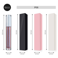 Logo Kustom Lip Gloss Tahan Air Bebas Minyak Vegan Label Pribadi Fashion Melembapkan Mengkilap Tahan Lama Bibir Lembap dan Penuh