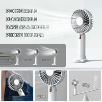Mini ventilateur Portable 3 en 1 petit ventilateur de Table Portable à Led Rechargeable par Usb vente en gros