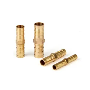 Guangdong Dongguan Factory Spot Direct Tower Copper Joint Pipe Soft Hose Double Plug Pneumatic Fittings Brass